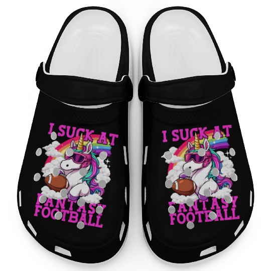 Fantasy Football Loser Unicorn I Suck At Fantasy Clogs