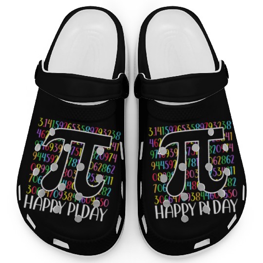 Happy Pi Day Kids Math Teachers Student Clogs