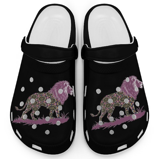 Star of David Pattern 1 Lion of Judah Clogs