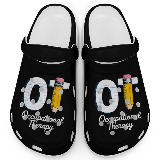 Pediatric Occupational Therapy Cute Pencil Back Clogs