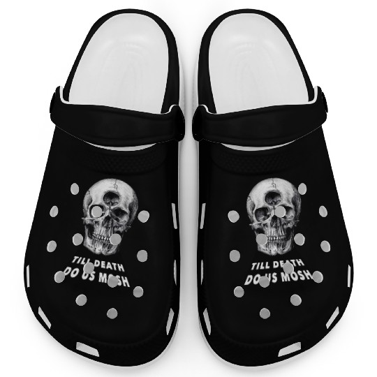 Till Death Do Us Mosh Funny Heavy Metal Clogs