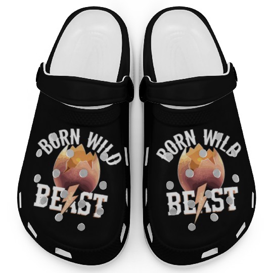 Born Wild Beast Eggshell Lightning Adventure Clogs