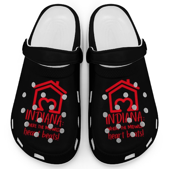 Indiana Where The Midwest Heart Beats! Clogs