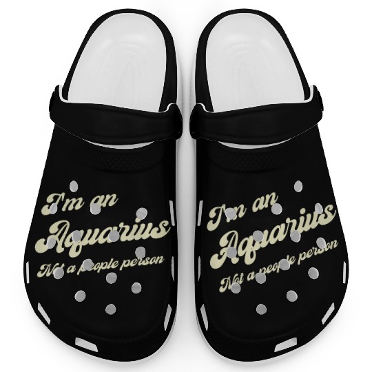 aquarius not a people person Clogs