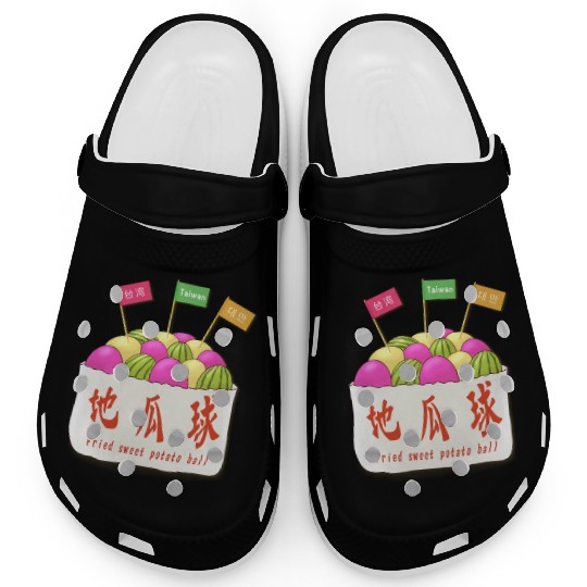 Taiwan food _Fried sweet potato ball Clogs