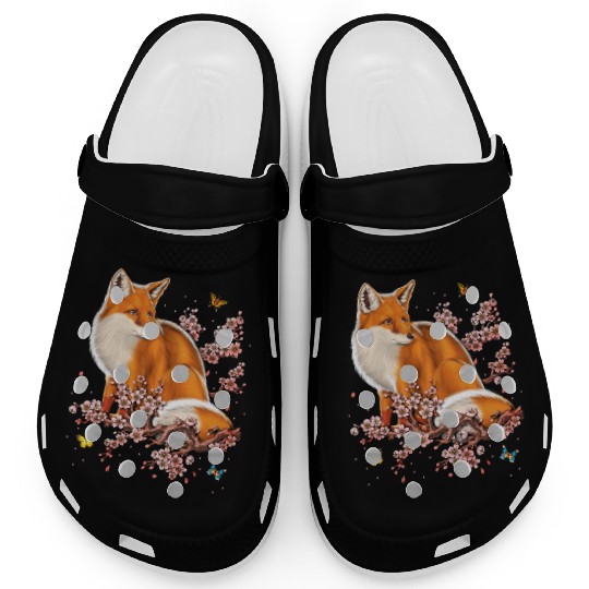Fox Cherry Blossom Clogs