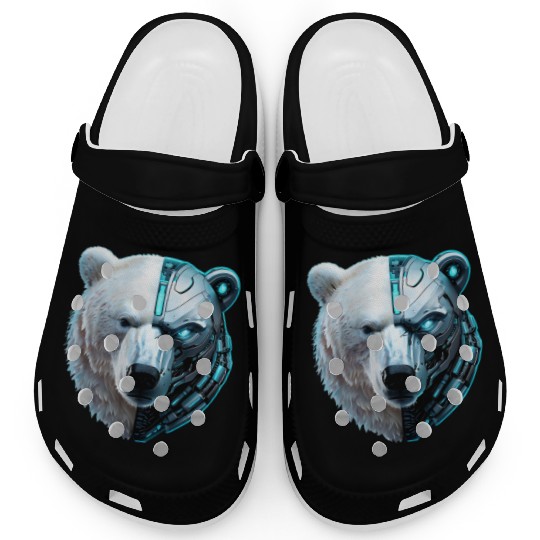 Cyborg Polar Bear Clogs