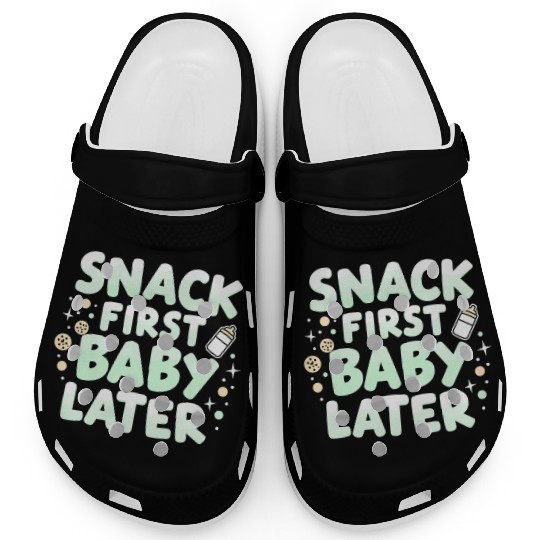 Pregnancy Cravings Funny Maternity Food Baby Bump Clogs
