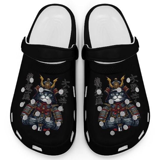 The Great Leader - Shogun Cat in Armor Clogs