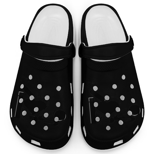 I Love Me Doing You – Abstract Graphic Design Clogs