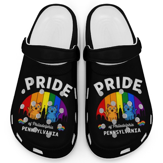 Pride of Philadelphia City Pennsylvania USA Rainbo Clogs
