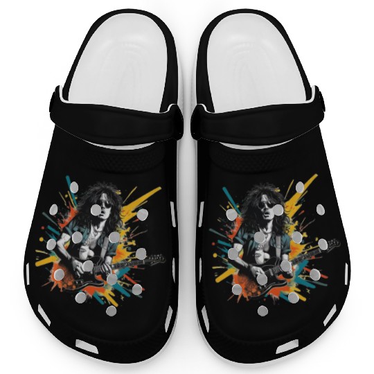 Rock and Roll Youth Avatar Stickers Clogs
