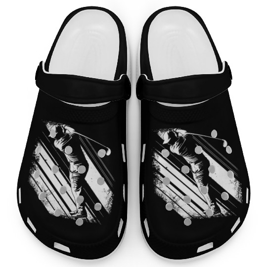 Golfer Graphic Clogs