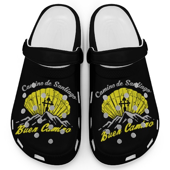 Way of St. James Buen Camino pilgrim shell Clogs