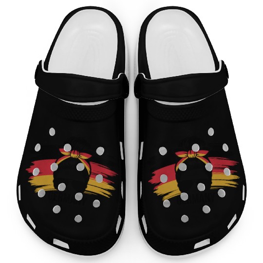 Stylish Germany Pride with Bandana and Sunglasses Clogs