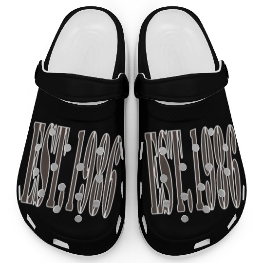 EST. 1986 Retro Clogs – Bold Vintage Clogs for 80s