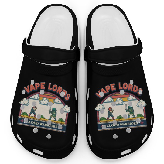 Vape Lords: Cloud Warriors Retro Game Clogs