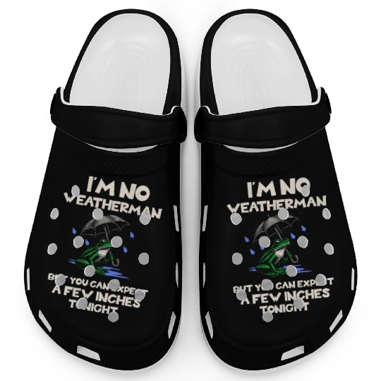 I'm No Weatherman Hilarious Weather Innuendo Quote Clogs
