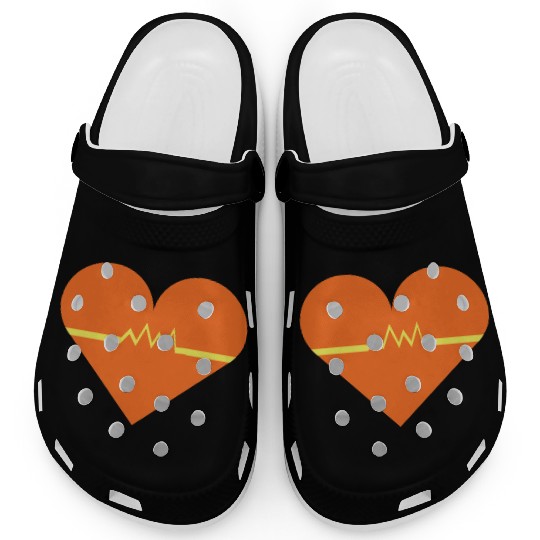 Heartbeat with Heart health care and Cardiac Clogs