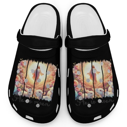 Easter Day Jesus He is risen Clogs