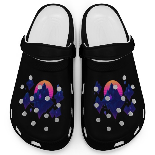 Crystal Skies – Neon Floating Islands Clogs