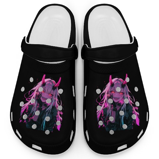 Anime Demon Girl Kawaii Waifu Japanese Anime Clogs