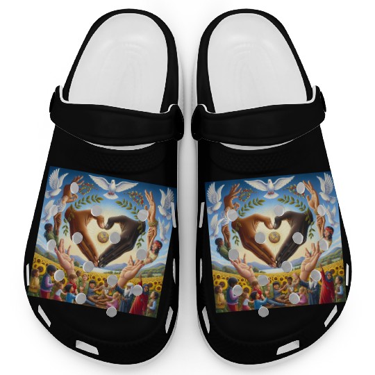 Peace & Love Design Clogs