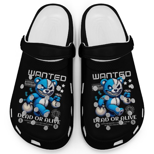 Wanted Bear Bandit – Dead or Alive Graphic Clogs