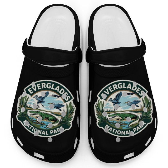 Everglades National Park Florida USA Logo Clogs
