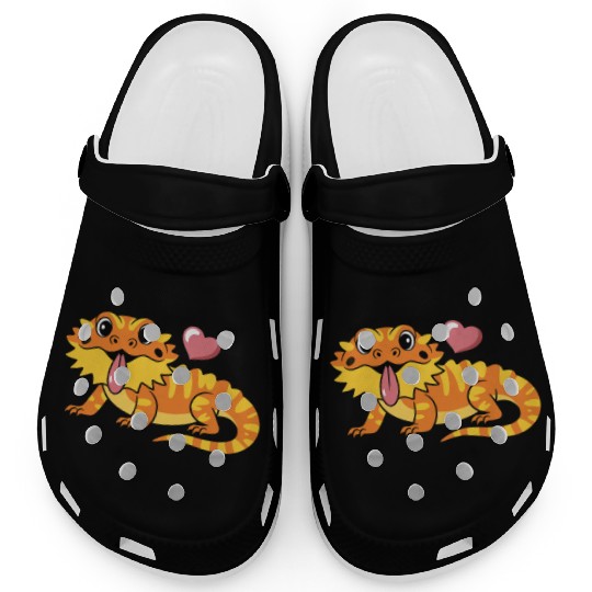 Kawaii Cartoon Reptile Pogona Herpetology Bearded Clogs