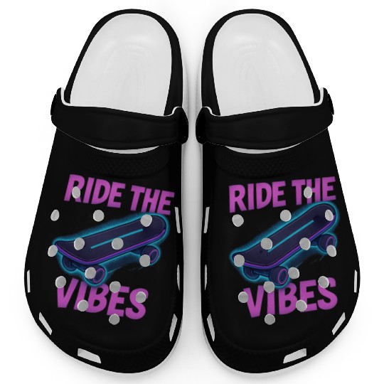 Neon Skate Vibes – Youth Streetwear Clogs
