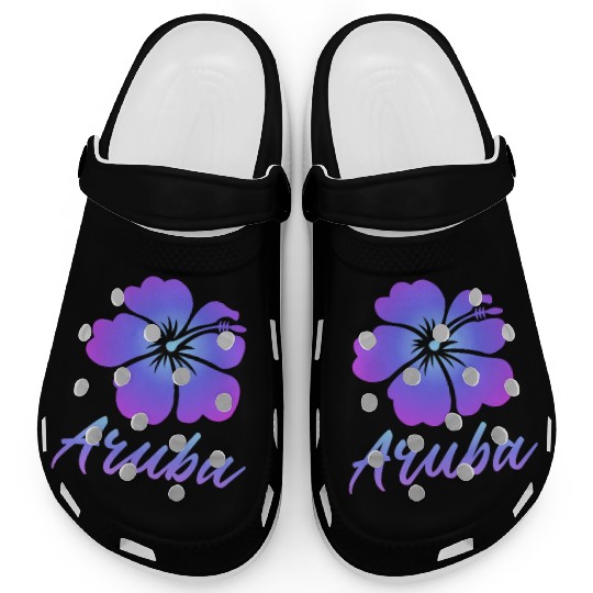 Aruba Hibiscus Clogs