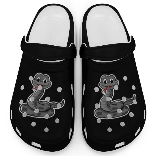 no step on snek funny Clogs