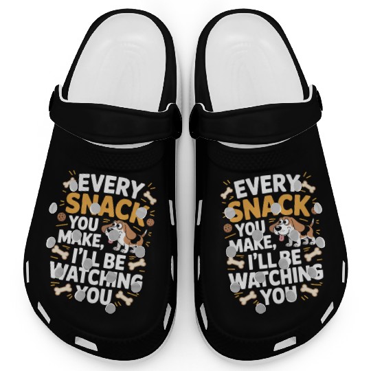 Funny Dog Snack Clogs – Beagle Watching You