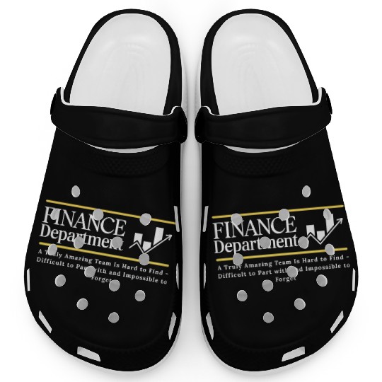 finance department black Clogs