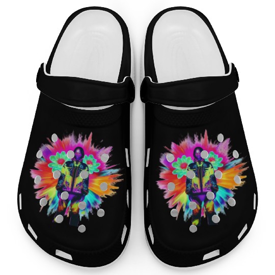 Y2K Bloom: Techwear Meets Luminescent Nature Clogs