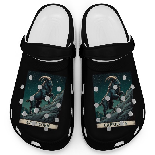 Zodiac Card Capricorn Clogs