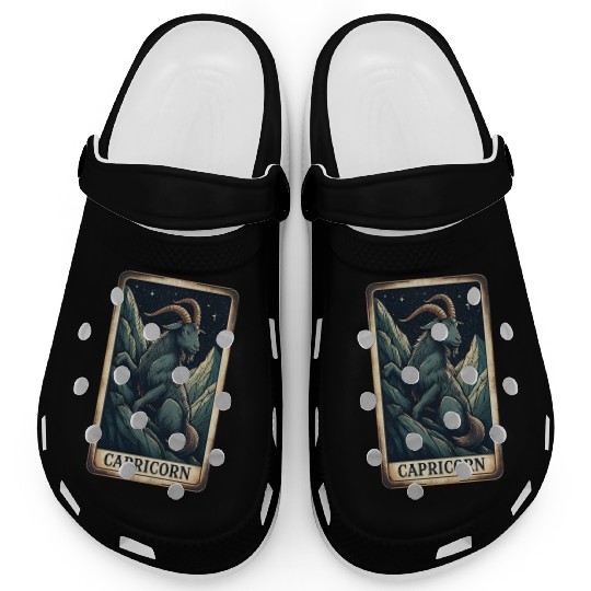 Zodiac Card Capricorn Clogs