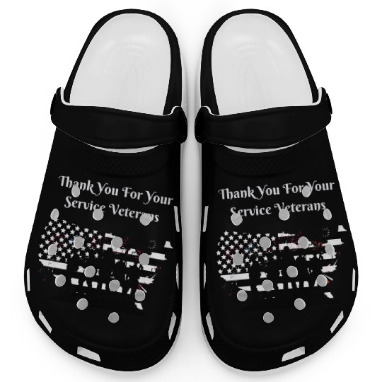 Thank You For Your Service Veterans day US Army Clogs