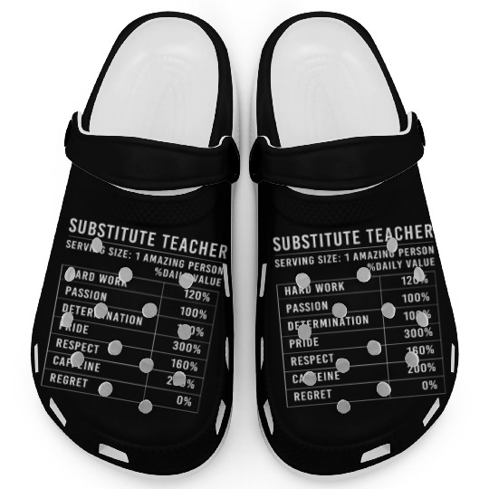 Substitute Teacher School Day Clogs