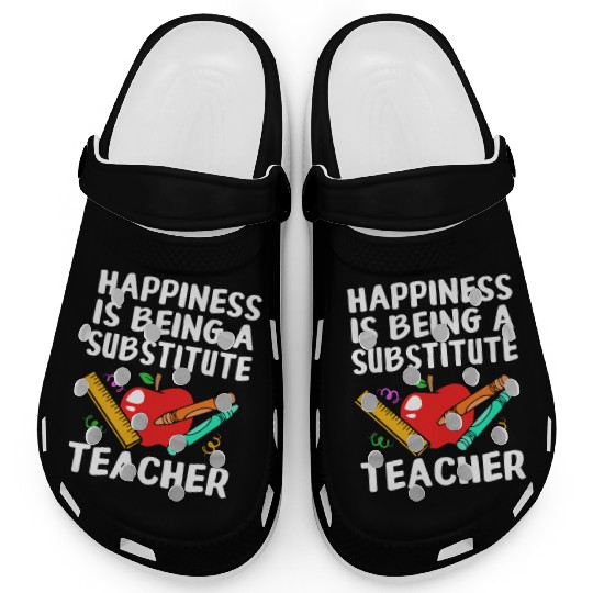 Substitute Teacher Back To School Clogs