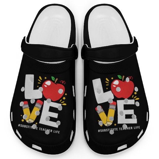 Substitute Teacher Back To School Clogs