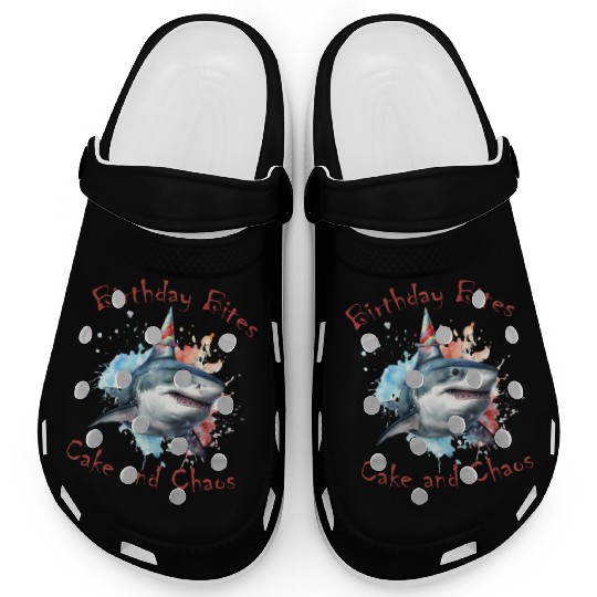 Birthday Party Shark: Whimsical and Fun Clogs