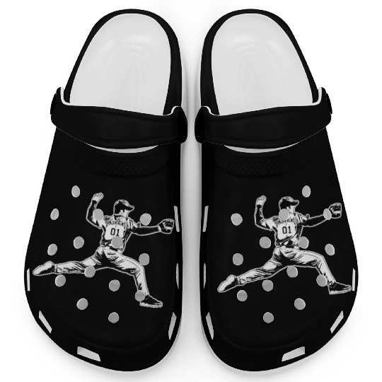 Baseball Pitcher Clogs