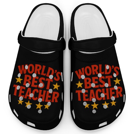 Worlds Best Teacher Clogs