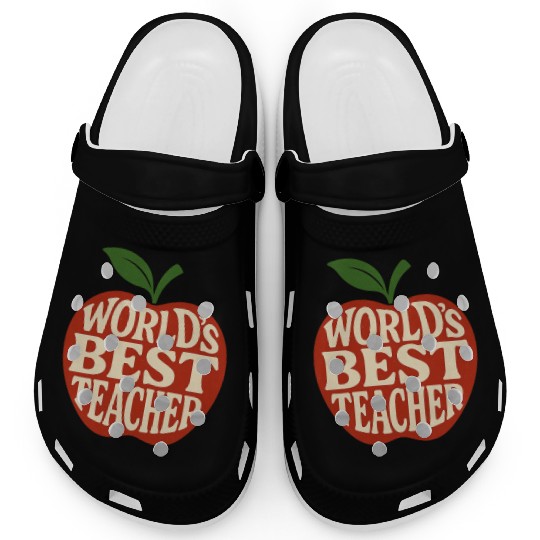 Worlds Best Teacher Clogs