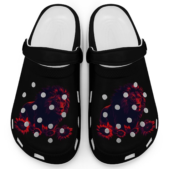 Sol the Sunflower Lion Clogs