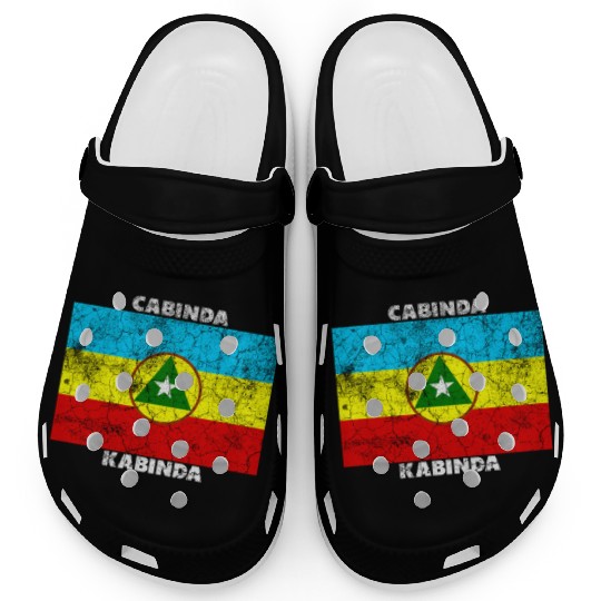 Cabinda Flag – African Independence Vintage Style Clogs