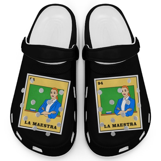 Mexican Lottery La Maestra Clogs
