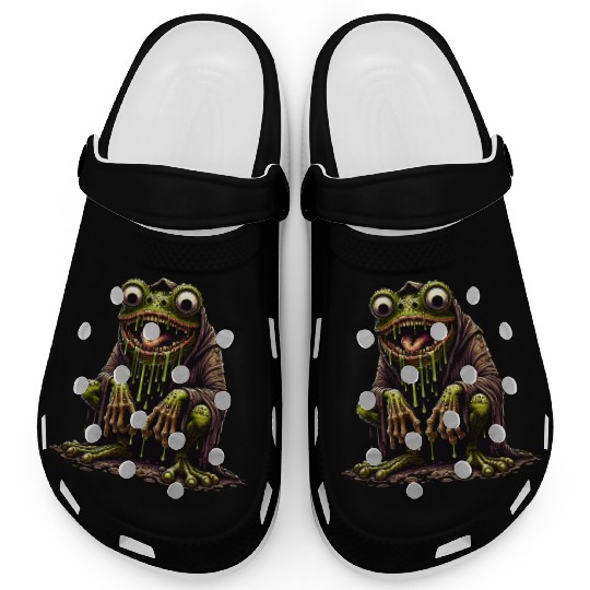 Slime Toad Monster – Creepy Hooded Swamp Creature Clogs